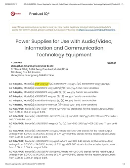 KRECO UL E482088 Certification | Power Ecosystem Certification | IEC60601/UL Global Compliance Certificate